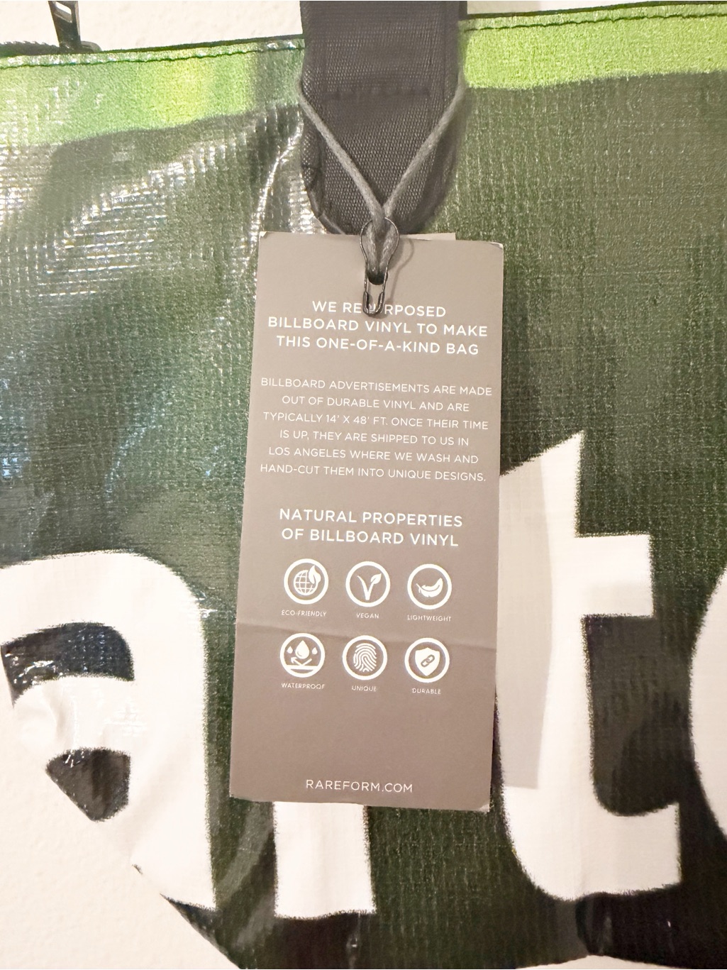 Nwt Rareform Tote Medium Green Bag — image 4 of 8